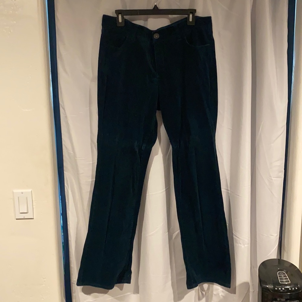 Emerald blue corduroy bell bottoms